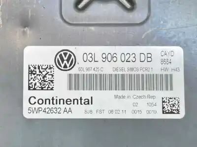 Автозапчастина б/у ебу контролер двигуна для volkswagen caddy ka/kb (2c) 1.6 tdi посилання на oem iam 03l906023db  5wp42632aa