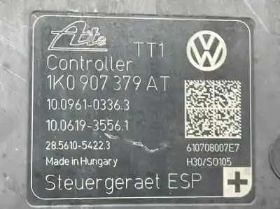 Peça sobressalente para automóvel em segunda mão abs por seat leon (1p1) 1.6 tdi referências oem iam 1k0614517cb 1k0907379at 1k0614517de