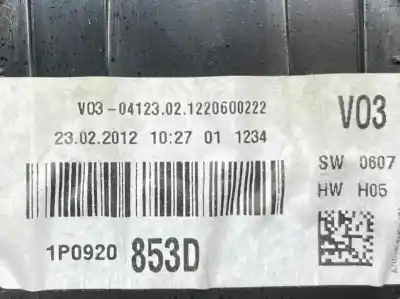 Peça sobressalente para automóvel em segunda mão quadrante por seat leon (1p1) 1.6 tdi referências oem iam 1p0920853d  v03