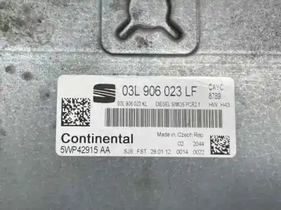 Second-hand car spare part ecu engine control for seat leon (1p1) 1.6 tdi oem iam references 03l906023lf  5wp42915aa