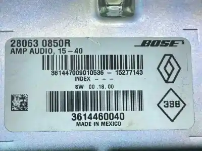 Автозапчастина б/у аудіопідсилювач для renault espace v (jr_) 1.6 dci 160 посилання на oem iam 280630850r  280630844r
