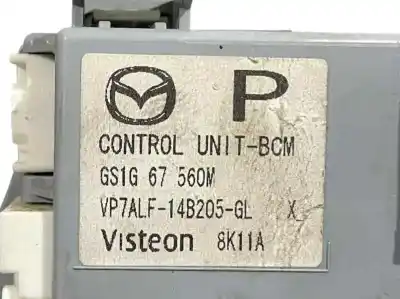 Second-hand car spare part electronic module for mazda 6 lim. (gh) 2.2 ce 163 active oem iam references gs1g67560m vp7alf14b205gl 