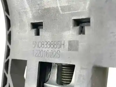 Автозапчастина б/у завнішня ручка задня права для skoda rapid spaceback (nh1) 1.6 tdi посилання на oem iam 5n0839885h  