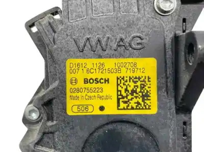 Автозапчастина б/у пotенціометр для skoda rapid spaceback (nh1) 1.6 tdi посилання на oem iam 6c1721503b  0280755223