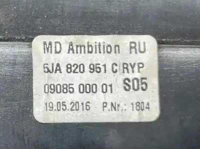 Автозапчасти б/у аэратор за skoda rapid spaceback (nh1) 1.6 tdi ссылки oem iam 5ja820951c  