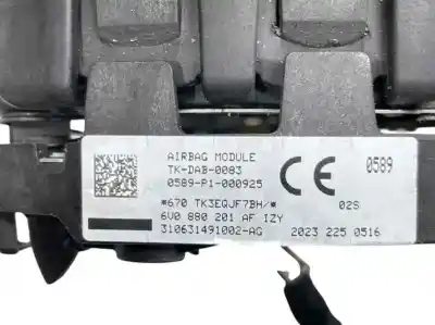 Автозапчастина б/у комплект подушки безпеки для skoda rapid spaceback (nh1) 1.6 tdi посилання на oem iam 5jb857009e  5e0880201a