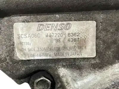 Second-hand car spare part air conditioning compressor for toyota corolla (e12) 2.0 turbodiesel cat oem iam references 4472206362 883201a481 883201a550