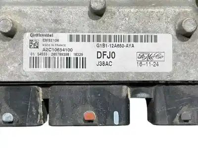 Peça sobressalente para automóvel em segunda mão centralina de motor uce por ford fiesta vi (cb1, ccn) 1.25 referências oem iam g1b112a650aya a2c10654100 g1b1-12a650-aya