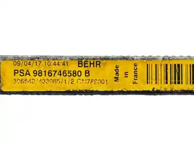 Автозапчастина б/у конденсат/радіатор кондиционера для citroen c4 picasso 1.2 12v e-thp / puretech посилання на oem iam 9816746580  9673629780