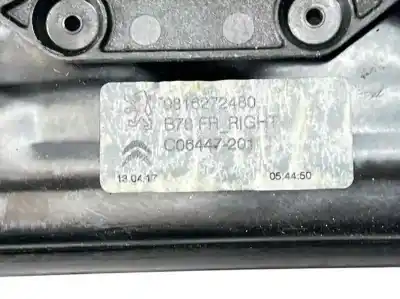 Pezzo di ricambio per auto di seconda mano alzacristalli anteriore destro per citroen c4 picasso 1.2 12v e-thp / puretech riferimenti oem iam 9816272480 9826076280 9816271180