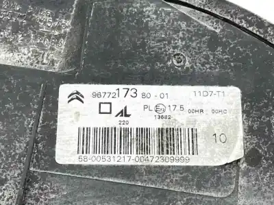 Pezzo di ricambio per auto di seconda mano faro anteriore sinistro per citroen c4 picasso 1.2 12v e-thp / puretech riferimenti oem iam 9677217380  