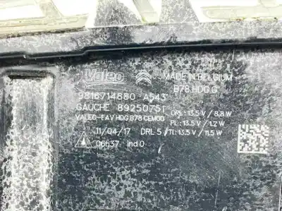 Автозапчастина б/у ліва фара для citroen c4 picasso 1.2 12v e-thp / puretech посилання на oem iam 9816714880  9822653280