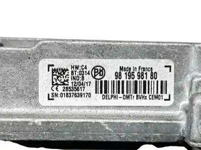 Pezzo di ricambio per auto di seconda mano centralina start/stop per citroen c4 picasso 1.2 12v e-thp / puretech riferimenti oem iam 9819598180  