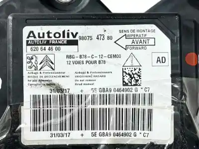 Автозапчастина б/у комплект подушки безпеки для citroen c4 picasso 1.2 12v e-thp / puretech посилання на oem iam 16163693yc 620644600 9807547380