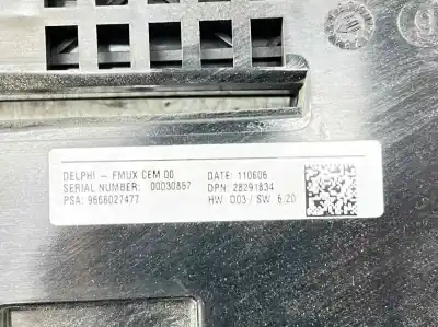 Peça sobressalente para automóvel em segunda mão comando de sofagem (chauffage / ar condicionado) por citroen c4 lim. 1.6 hdi fap referências oem iam 9666027477 28291834 