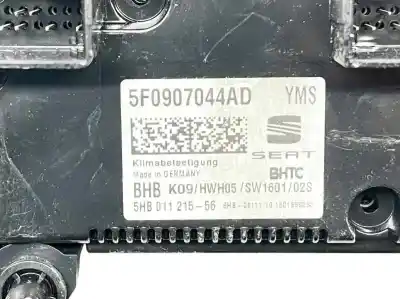Peça sobressalente para automóvel em segunda mão comando de sofagem (chauffage / ar condicionado) por seat leon (5f1) 1.6 tdi referências oem iam 5f0907044ad  