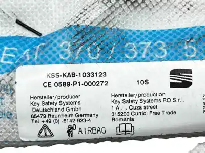 Second-hand car spare part front right curtain airbag for seat leon (5f1) 1.6 tdi oem iam references 5f4880742  