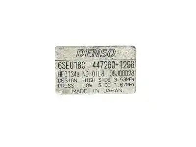 Peça sobressalente para automóvel em segunda mão compressor de ar condicionado a/a a/c por lexus is200 (ds2/is2) 2.2 d-cat referências oem iam 4472601296  8831053060