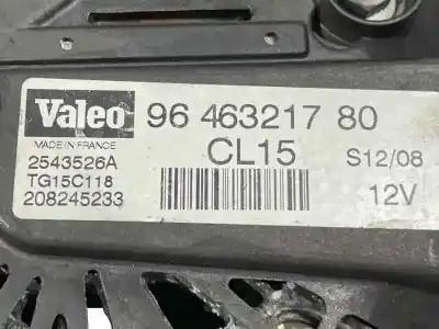 Second-hand car spare part alternator for citroen berlingo multispace (b9) 1.6 hdi 75 16v oem iam references 9646321780 2543526a tg15c118