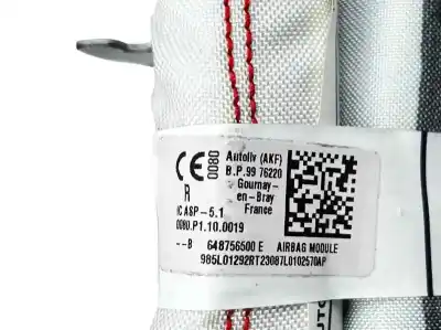 Автозапчасти б/у передняя правая подушка безопасности за dacia sandero iii 1.0 tce 110 ссылки oem iam 985l01292r  648756500e