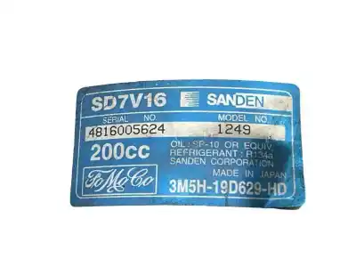 Second-hand car spare part air conditioning compressor for volvo c30 2.0 diesel cat oem iam references 3m5h19d629hd 36000989 1249