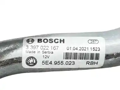 Peça sobressalente para automóvel em segunda mão motor do limpa para brisas por skoda octavia iv (nx3, nn3) 1.5 tsi referências oem iam 5e4955023 3397022167 5e4955023a