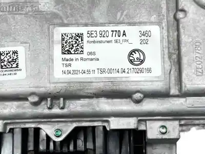 Piesă de schimb auto la mâna a doua ceas bord pentru skoda octavia iv (nx3, nn3) 1.5 tsi referințe oem iam 5e3920770a  