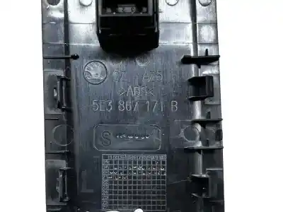 Peça sobressalente para automóvel em segunda mão botão / interruptor elevador vidro traseiro esquerdo por skoda octavia iv (nx3, nn3) 1.5 tsi referências oem iam 5g0959855k  
