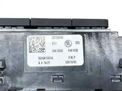 Second-hand car spare part headlights switch for skoda octavia iv (nx3, nn3) 1.5 tsi oem iam references 5e4941501a  30720000