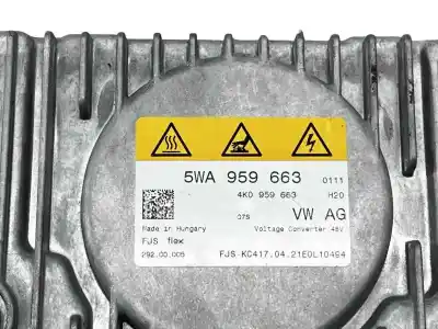 Peça sobressalente para automóvel em segunda mão inversor por skoda octavia iv (nx3, nn3) 1.5 tsi referências oem iam 5wa959663  4k0959663