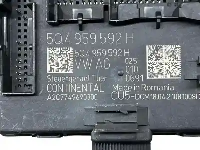 Second-hand car spare part electronic module for skoda octavia iv (nx3, nn3) 1.5 tsi oem iam references 5q4959592h  a2c7749690300