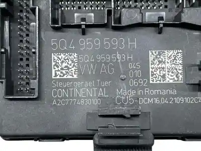 Second-hand car spare part electronic module for skoda octavia iv (nx3, nn3) 1.5 tsi oem iam references 5q4959593h  a2c7774830100