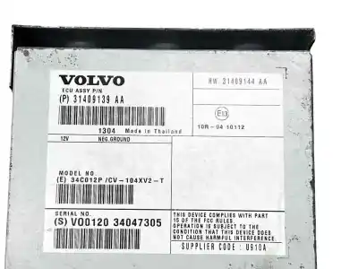 Second-hand car spare part electronic module for volvo v40 2.0 diesel cat oem iam references 31409139aa  31409139