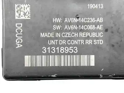 Second-hand car spare part electronic module for volvo v40 2.0 diesel cat oem iam references 31318953 31318954 