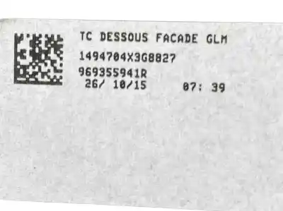 Автозапчасти б/у облицовка центральной консоли за renault espace v (jr_) 1.6 dci 160 ссылки oem iam 969355941r  969350167r