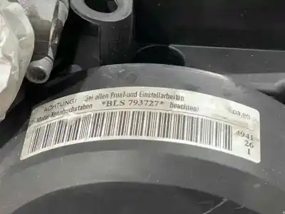 Second-hand car spare part complete engine for audi a3 (8p) 1.9 tdi ambiente oem iam references bls 03g100098hx 03g100037h