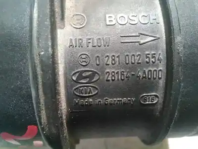 Автозапчастина б/у витратомір повітря для kia sorento (bl) d4cb посилання на oem iam 0281002554  