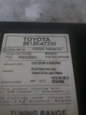 Автозапчасти б/у аудиосистема / радио cd за toyota prius (zvw30) 2zr ссылки oem iam 8612047330  