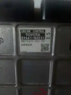 Автозапчастина б/у ебу контролер двигуна для toyota auris (e15) 1zr посилання на oem iam 8966102e51  