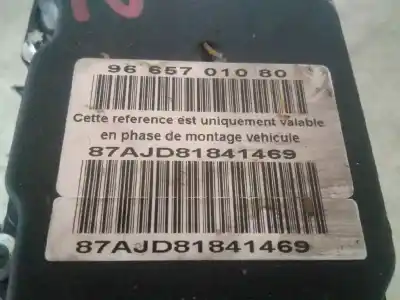 Peça sobressalente para automóvel em segunda mão abs por peugeot partner tepee 9hx referências oem iam 0265281974  