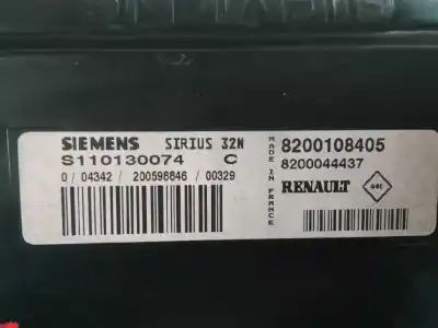 Автозапчасти б/у блок управления двигателем за renault clio ii fase i (b/cb0) k4ja7 ссылки oem iam 8200108405  