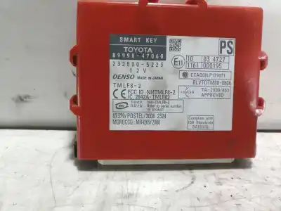 Pezzo di ricambio per auto di seconda mano modulo elettronico per toyota prius (zvw30) 2zr riferimenti oem iam 8999047060  