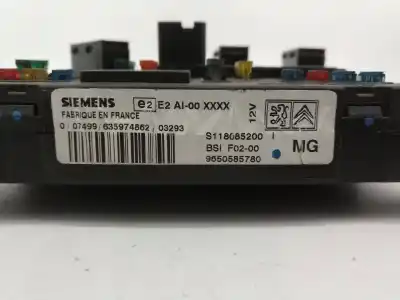 Gebrauchtes Autoersatzteil relais sicherungskasten multifunktionsrelais zum citroen c3 8hx(dv4td) oem-iam-referenzen 9650585780  