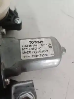 Автозапчасти б/у регулятор стекла переднего правого за toyota verso (aur2/zgr2) 1ad ссылки oem iam 698100f020  
