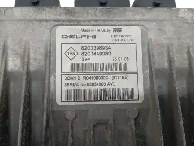 Second-hand car spare part ecu engine control for renault modus k9kj7 oem iam references 8200398934  
