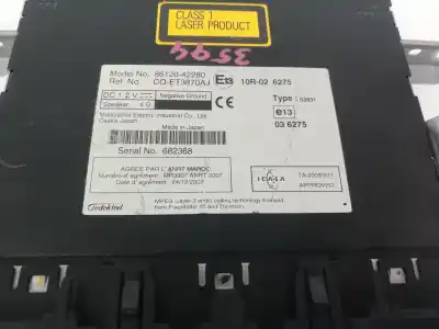 Pezzo di ricambio per auto di seconda mano impianto audio / radio cd per toyota rav4 (a3) 2ad riferimenti oem iam 8612042280  