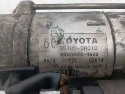 Автозапчастина б/у двигун запускається для toyota auris (e15) 1ad посилання на oem iam 281000r010  