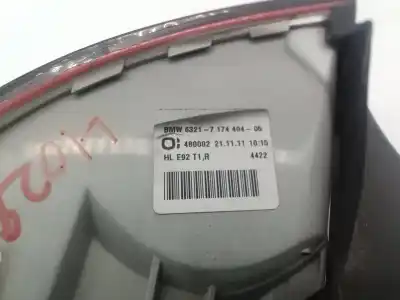 Second-hand car spare part right tailgate light for bmw serie 3 coupe (e92) n53b30a oem iam references   
