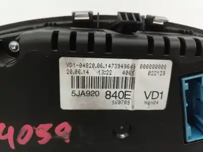 Second-hand car spare part dashboard for skoda rapid (nh) cay oem iam references 5ja920840e  
