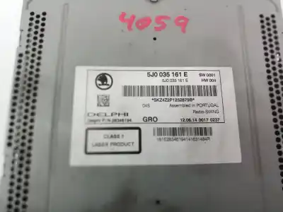 Автозапчастина б/у аудіо система / радіо cd для skoda rapid (nh) cay посилання на oem iam 5j0035161e  